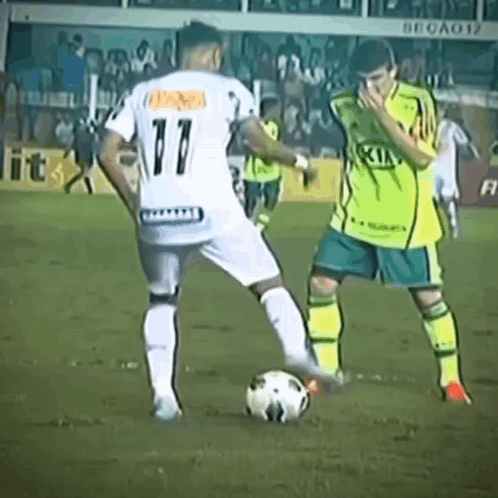 Two Soccer Players on Field