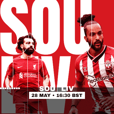 Two Soccer Players on Red and White Poster Saying Sou Live