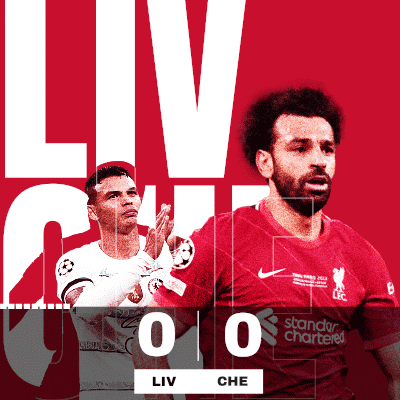 Two Soccer Players on Red Background Liv