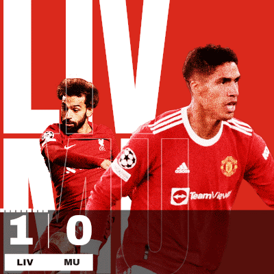 Two Soccer Players on Red Background with Liv