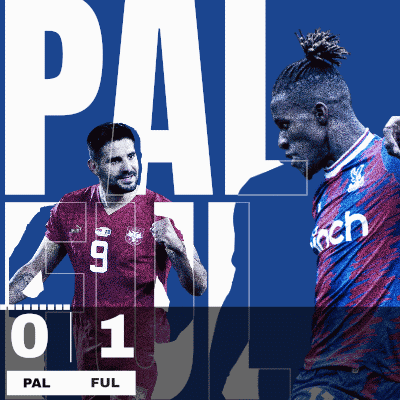 Two Soccer Players Pal On Blue Background GIF