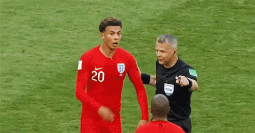 Two Soccer Players Talking