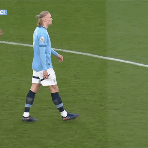 Two Soccer Players With CI On Screen GIF