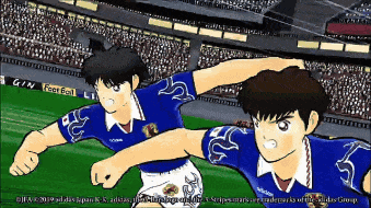 Two Soccer Players With Sign Saying Feet 6 All