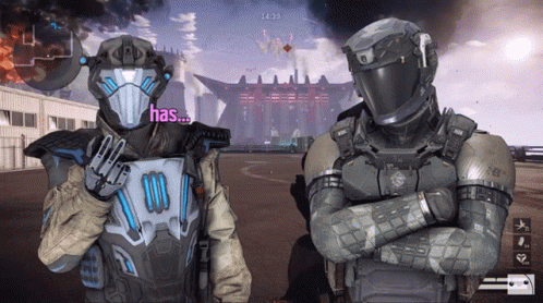 Two Soldiers In Video Game One Says Has GIF