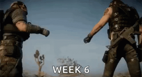 Two Soldiers In Desert Saying Week 6 GIF