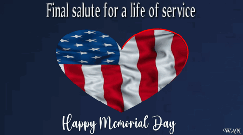 Two Soldiers Saluting Memorial Day Poster