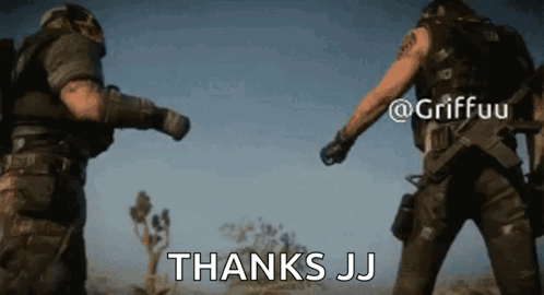 Two Soldiers Saying Thanks JJ GIF