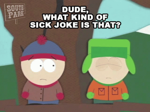 Two South Park Characters Standing Next to Each Other