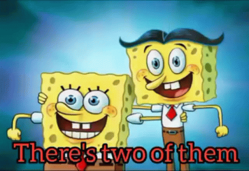 Two Spongebob Square Pants GIF