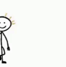 Two Stick Figures Saying Congratulations