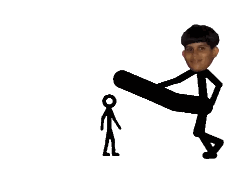 Two Stick Figures With Number 26