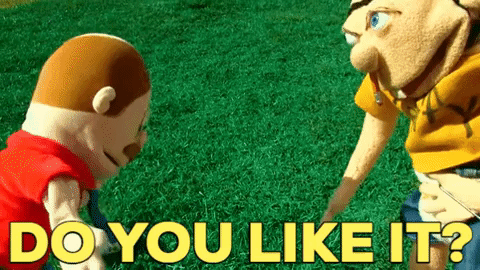 Two Stuffed Animals Saying Do You Like It