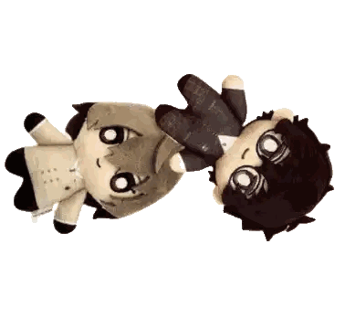 Two Stuffed Animals Upside Down