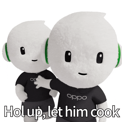 Two Stuffed Animals Wearing Black Shirts That Say Oppo On Them GIF