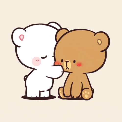 Two Teddy Bears Hugging