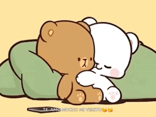 Two Teddy Bears Hugging