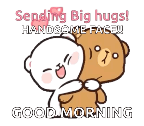 Two Teddy Bears Hugging Sending Big Hugs