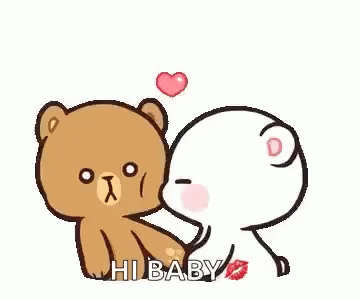 Two Teddy Bears Kissing With Heart