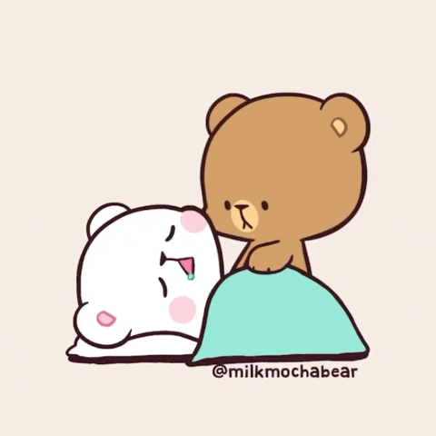 Two Teddy Bears Lying in Bed