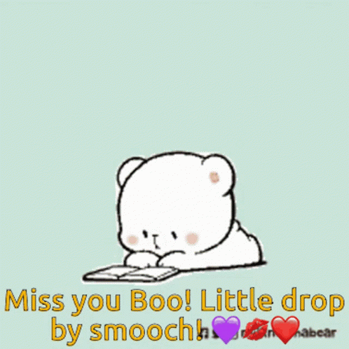 Two Teddy Bears Miss You Boo Little Drop By Smooch On The Bottom