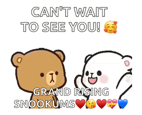 Two Teddy Bears Saying Can't Wait to See You