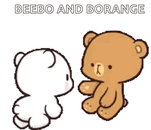 Two Teddy Bears Sitting and Talking