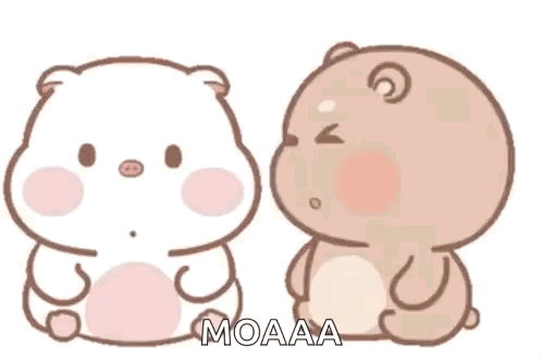 Two Teddy Bears Sitting and Talking