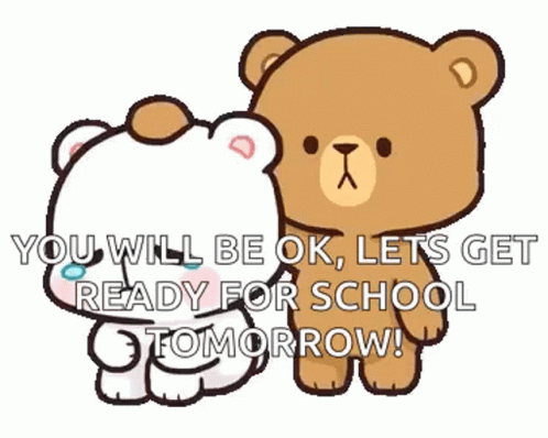 Two Teddy Bears Standing Talking