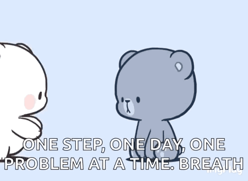 Two Teddy Bears With One Step One Day One Problem At A Time