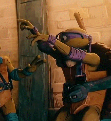 Two Teenage Mutant Ninja Turtles Purple Headband GIF