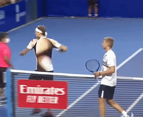 Two Tennis Players Emirates Sign