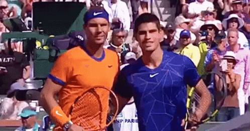 Two Tennis Players on Court
