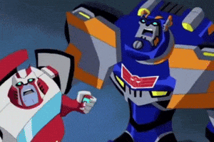 Two Transformers Standing Together