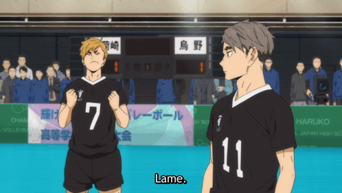 Two Volleyball Players With Number 11 GIF