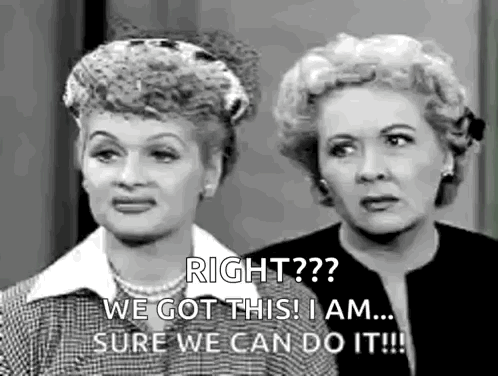 Two Women Talking Next To Each Other GIF