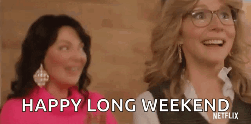 Two Women Are Standing Next To Each Other With Their Mouths Open . GIF