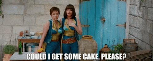 Two Women Could I Get Some Cake Please