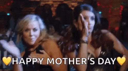 Two Women Dancing Happy Mothers Day