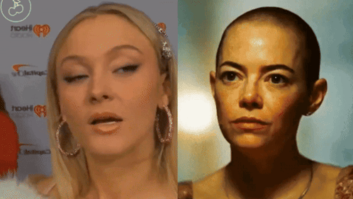 Two Women Face Close Up