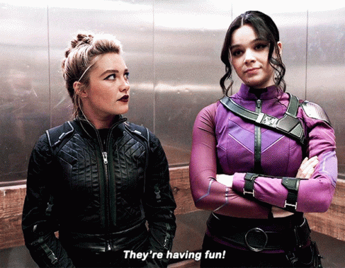 Two Women Having Fun GIF