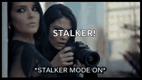 Two Women Holding Camera Stalker
