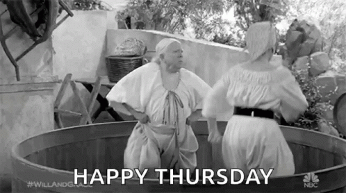 Two Women In Barrel Happy Thursday GIF