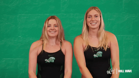 Two Women In Bathing Suit Rock Paper Scissors GIF