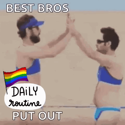 Two Women in Bikinis Best Bros Daily Routine