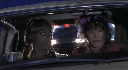 Two Women in Car i Bet You Were the Brightest in Your Class Weren't You