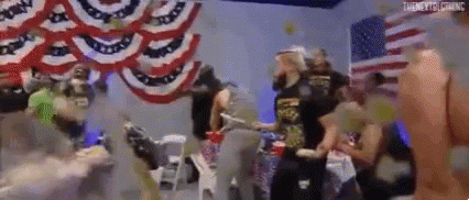Two Women In Front Of Bulletin Board A.A.A GIF