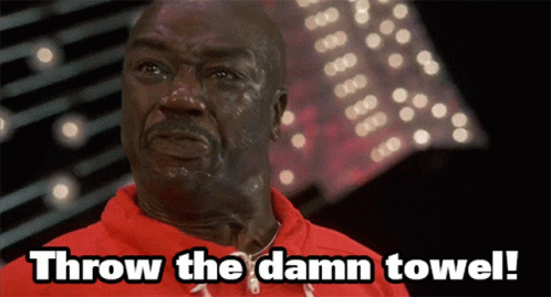 Two Women In Red Shirts Dancing In Front Of Crowd With Man In Black P Shirt GIF