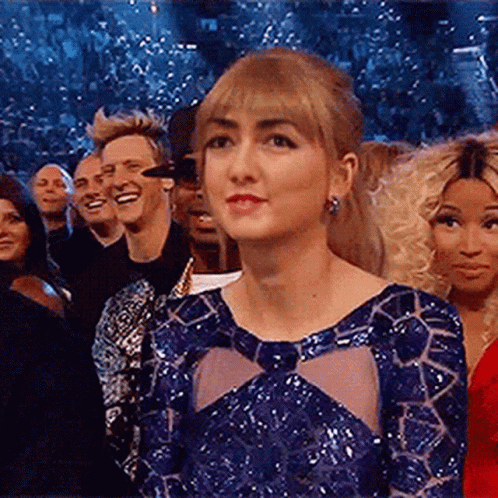 Two Women Look If Taylor Swift Can Live Alone GIF
