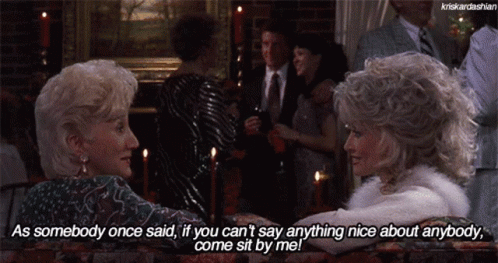 Two Women on a Couch Saying As Somebody Once Said